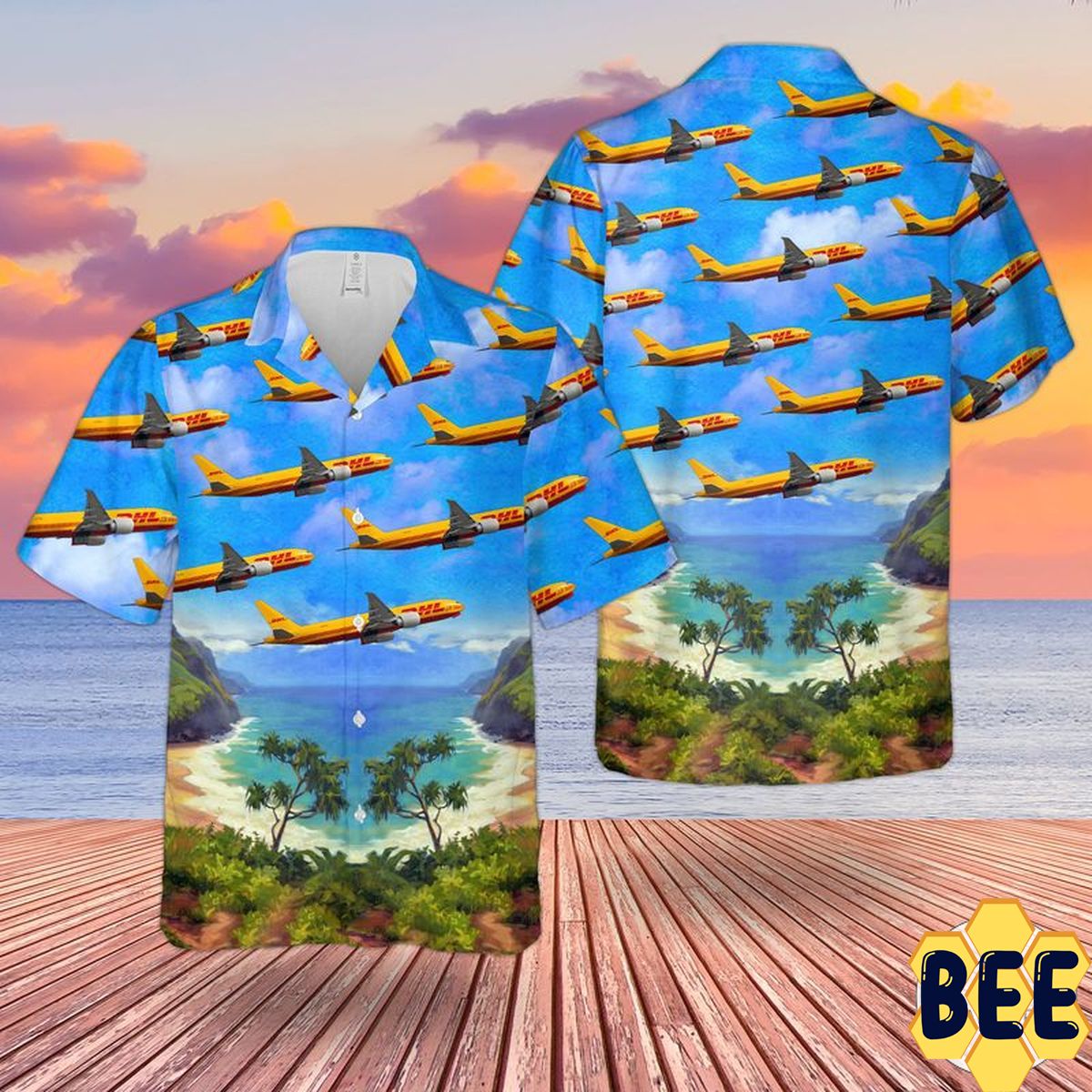 Dhl (Kalitta Air) Boeing 777-Fbl Trending Hawaiian Shirt Dhl (Kalitta Air) Boeing 777-Fbl Trending Hawaiian Shirt
