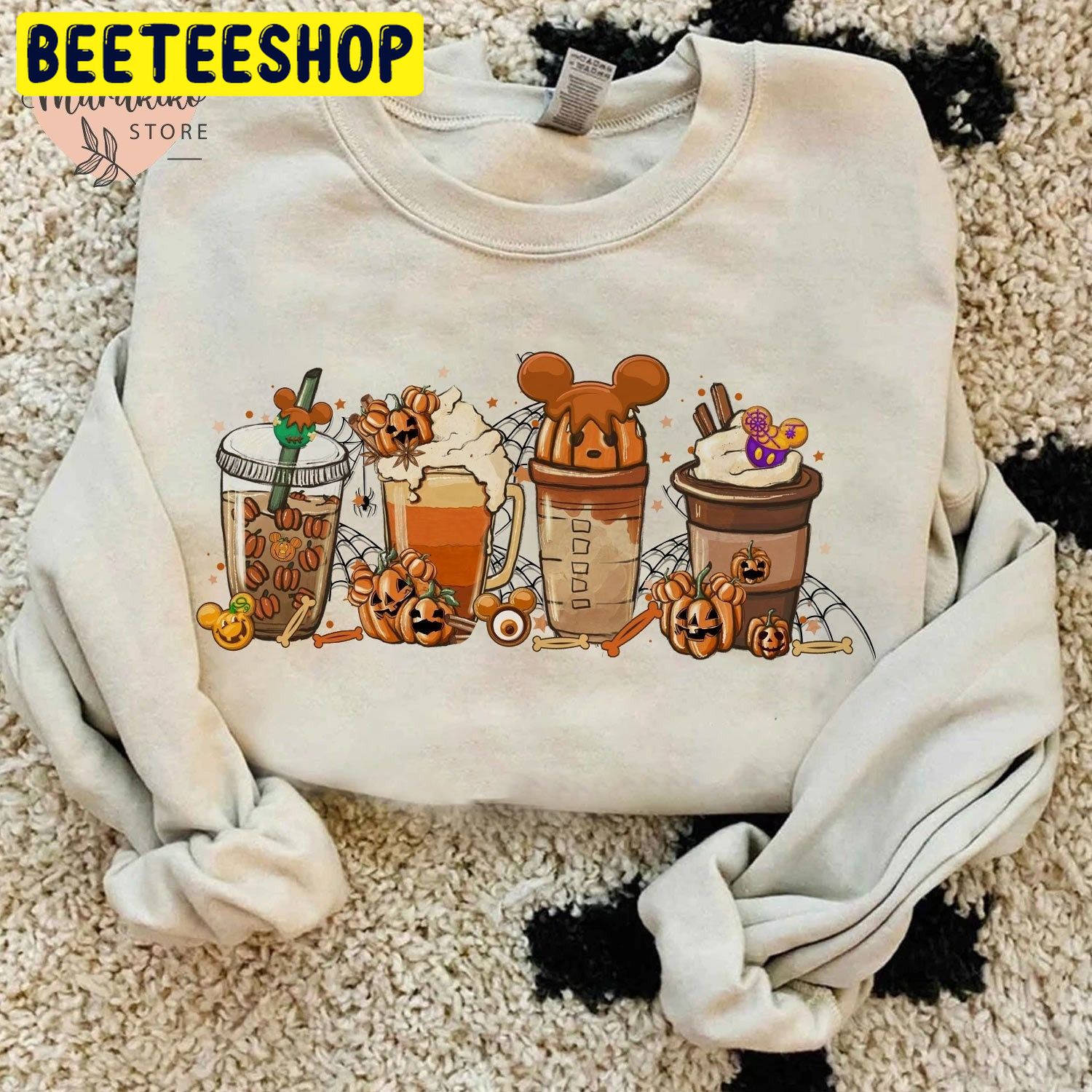 Disney Coffee Pumpkin Halloween Unisex Sweatshirt Disney Coffee Pumpkin Halloween Unisex Sweatshirt