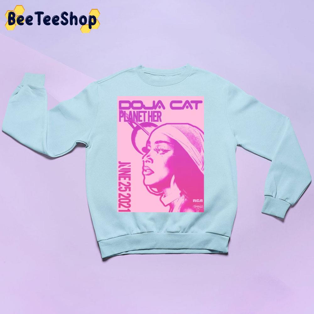 Doja Cat Planet Her Pink Art Unisex Sweatshirt Doja Cat Planet Her Pink Art Unisex Sweatshirt