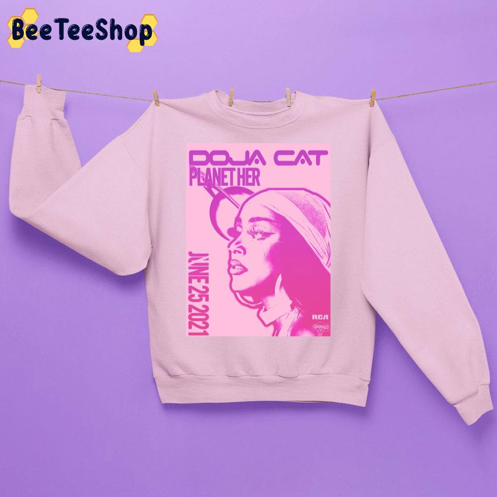 Doja Cat Planet Her Pink Art Unisex Sweatshirt Doja Cat Planet Her Pink Art Unisex Sweatshirt
