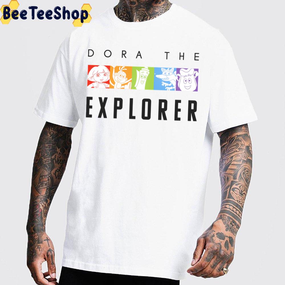 Dora The Explorer Rainbow Boxes Trending Unisex T-Shirt Dora The Explorer Rainbow Boxes Trending Unisex T-Shirt