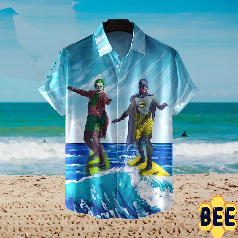 Duel Surfing Batman And Joker Trending Hawaiian Shirt Duel Surfing Batman And Joker Trending Hawaiian Shirt