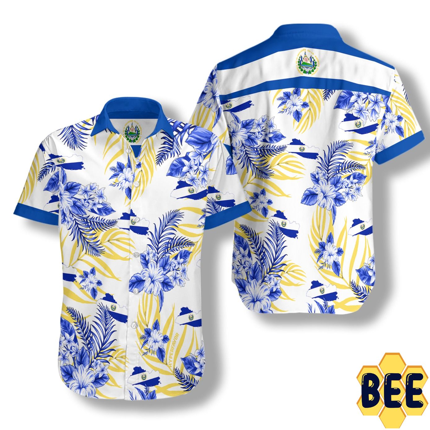 El Salvador Tropical Flower Trending Hawaiian Shirt El Salvador Tropical Flower Trending Hawaiian Shirt