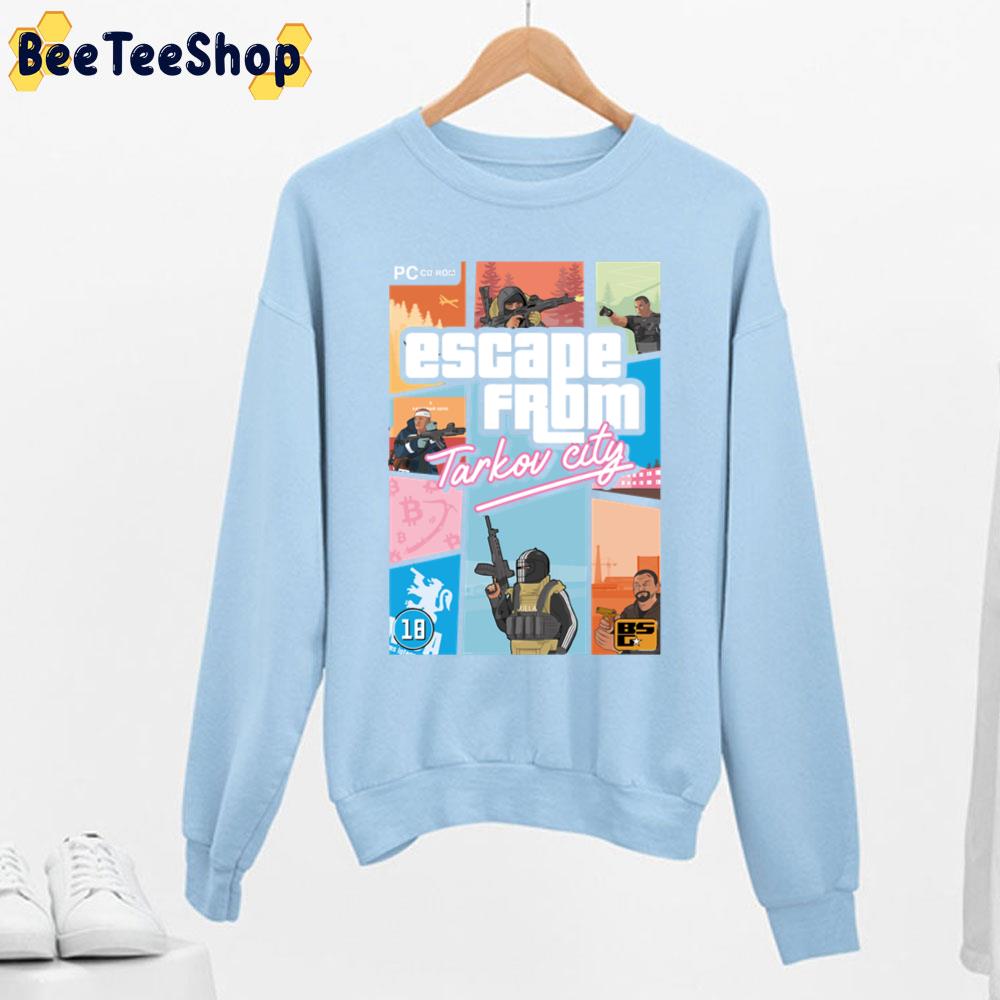 Escape From Tarkov Gta Vice City Style Game Trending Unisex Sweatshirt Escape From Tarkov Gta Vice City Style Game Trending Unisex Sweatshirt