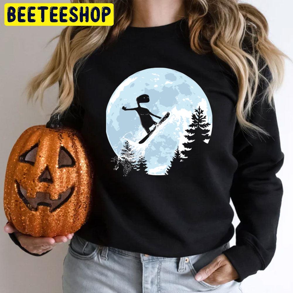 Et E.T. Moon Freeride Snowboard E.T. The Extra Terrestrial Halloween Movie Unisex T-Shirt Et E.T. Moon Freeride Snowboard E.T. The Extra Terrestrial Halloween Movie Unisex T-Shirt