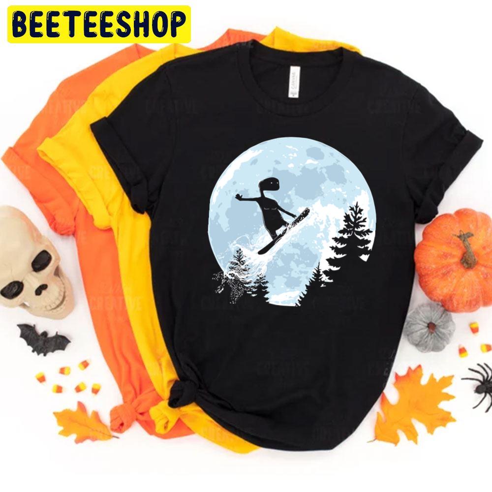 Et E.T. Moon Freeride Snowboard E.T. The Extra Terrestrial Halloween Movie Unisex T-Shirt Et E.T. Moon Freeride Snowboard E.T. The Extra Terrestrial Halloween Movie Unisex T-Shirt