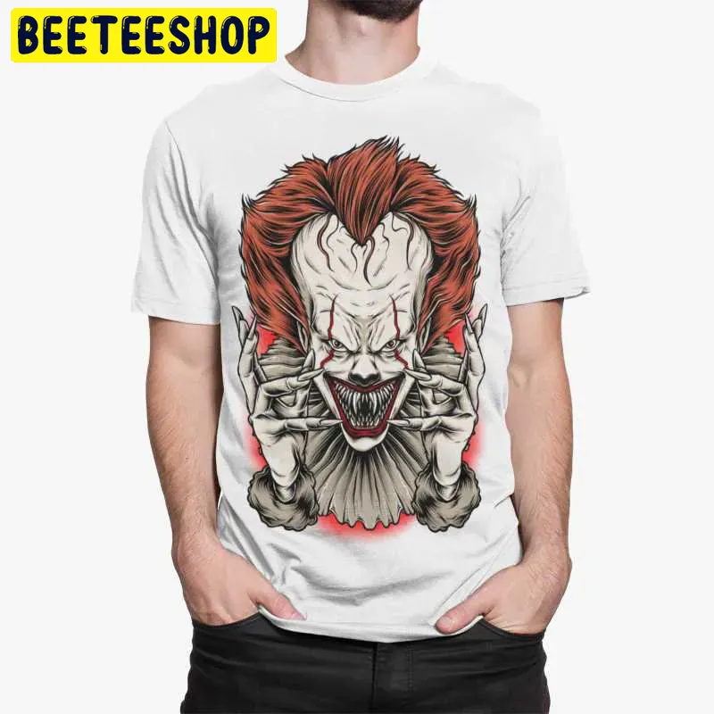 Evil Clown It Pennywise Horror Movie Character Halloween Unisex T-Shirt Evil Clown It Pennywise Horror Movie Character Halloween Unisex T-Shirt