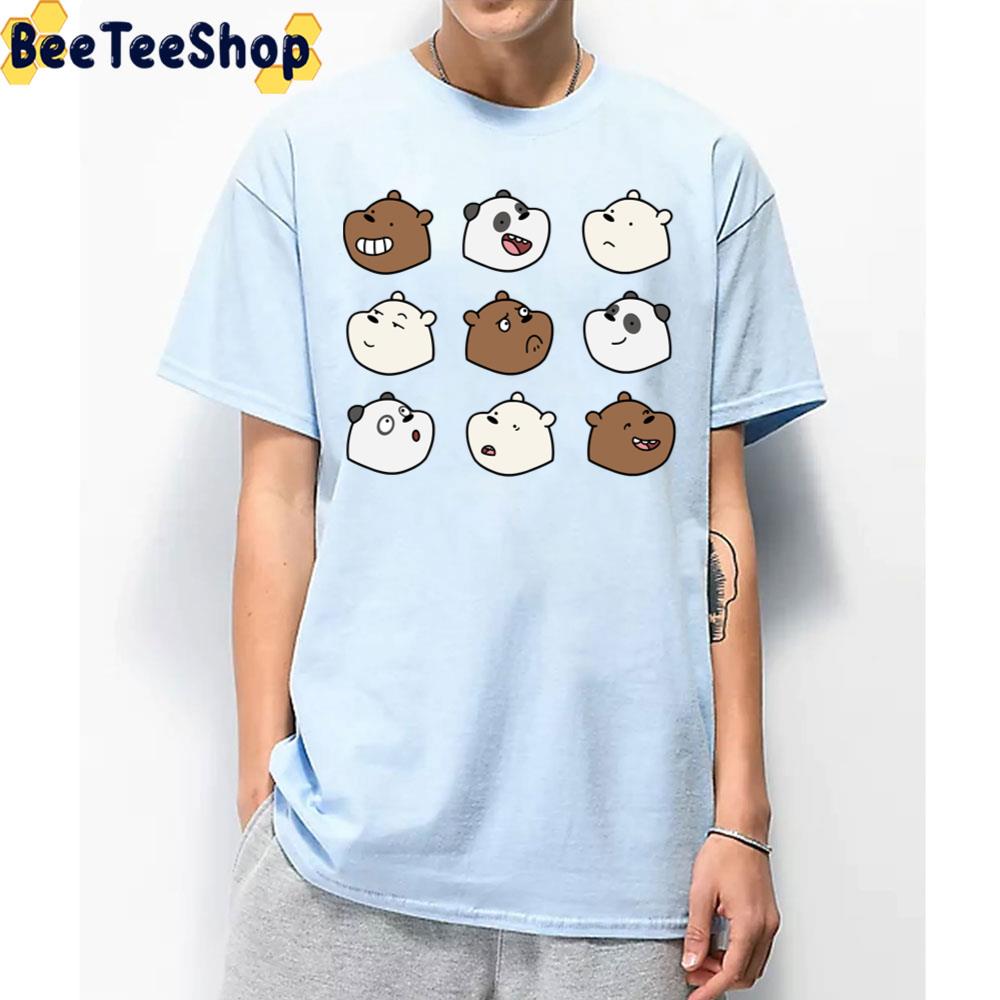 Face Emotion We Bare Bears Trending Unisex T-Shirt Face Emotion We Bare Bears Trending Unisex T-Shirt