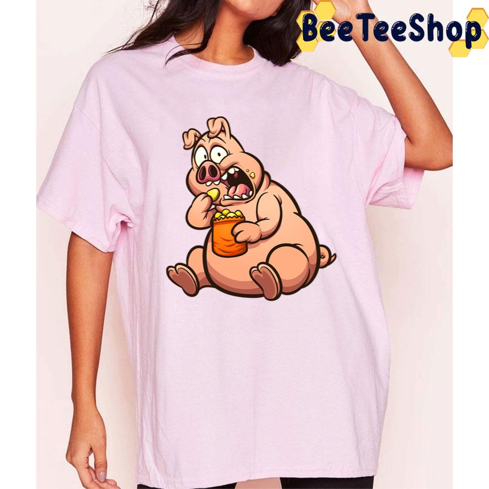 Fat Pig Eating Trending Unisex T-Shirt Fat Pig Eating Trending Unisex T-Shirt