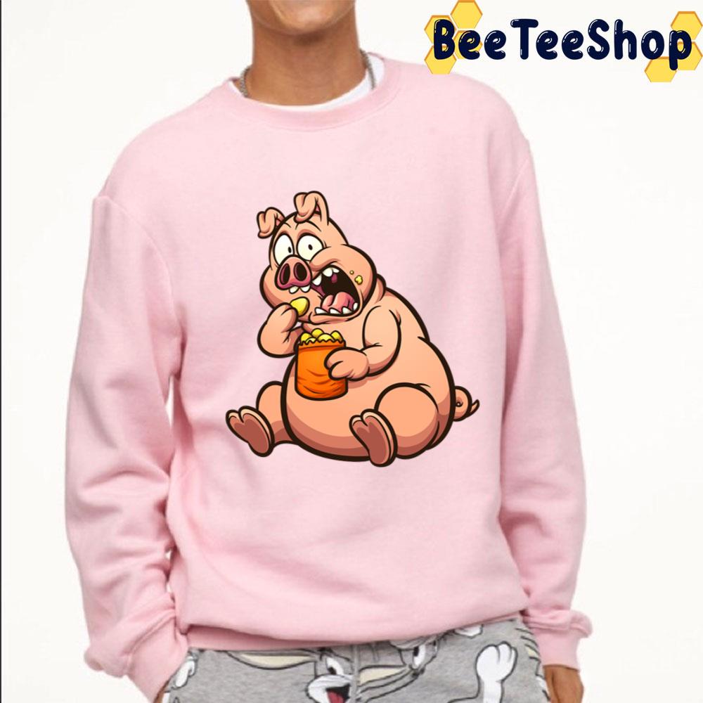 Fat Pig Eating Trending Unisex T-Shirt Fat Pig Eating Trending Unisex T-Shirt