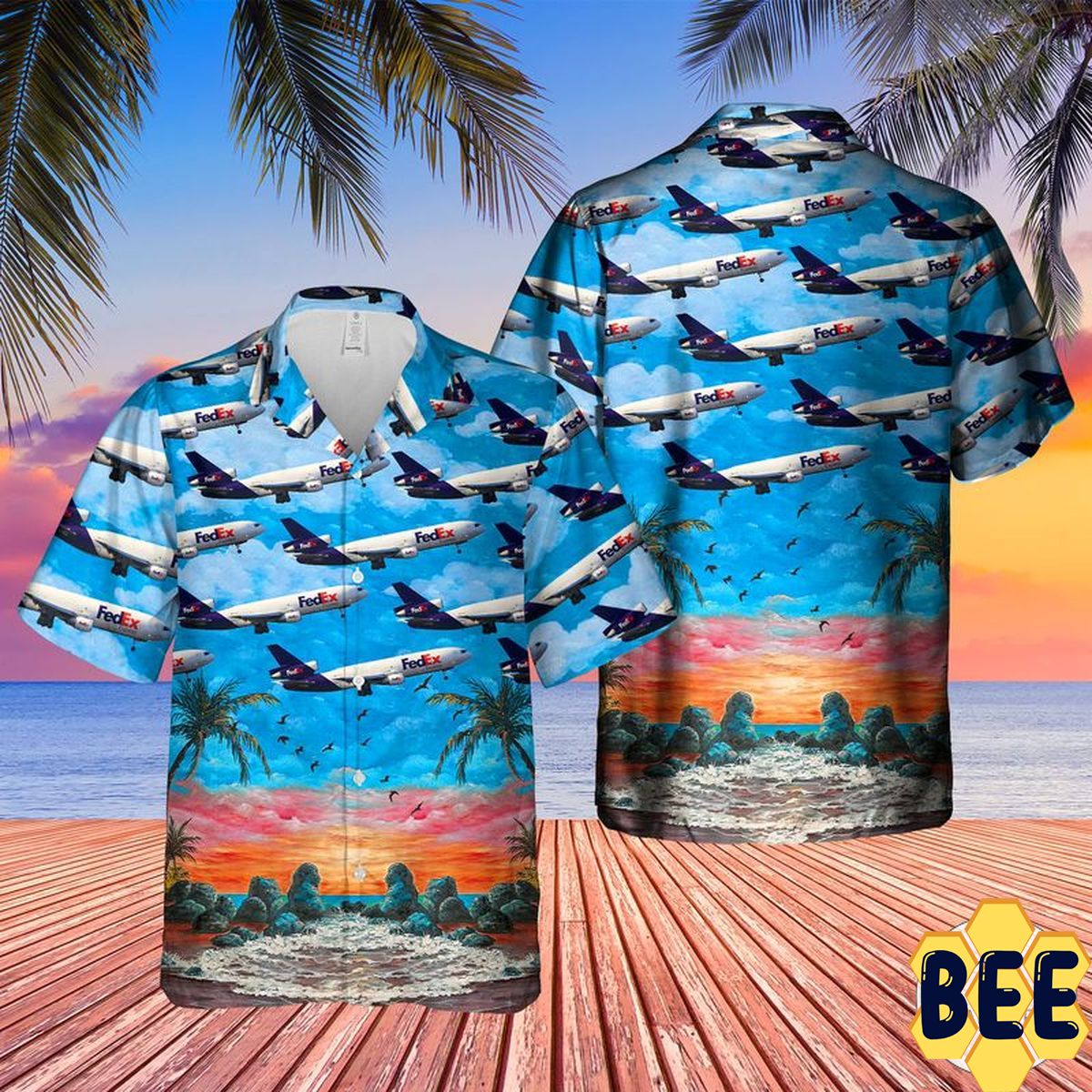 Fedex Express Mcdonnell Douglas (Boeing) Md-10-30f Trending Hawaiian Shirt Fedex Express Mcdonnell Douglas (Boeing) Md-10-30f Trending Hawaiian Shirt