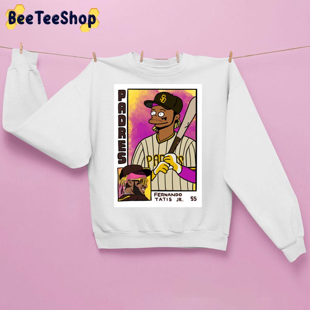 Fernando Tatis Jr. Simpsons Baseball Card Trending Unisex Sweatshirt Fernando Tatis Jr. Simpsons Baseball Card Trending Unisex Sweatshirt