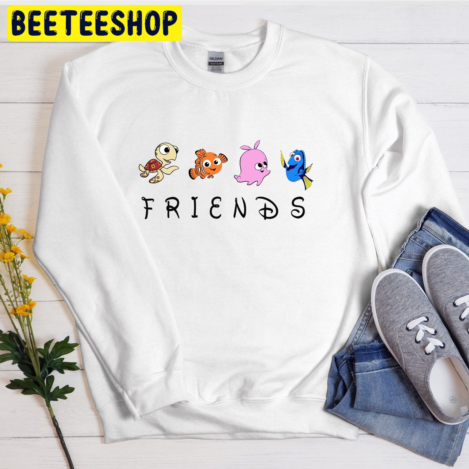 Finding Nemo Disney Friends Trending Unisex Shirt Finding Nemo Disney Friends Trending Unisex Shirt