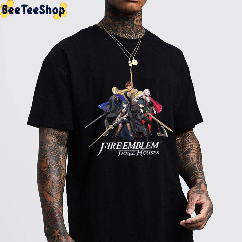 Fire Emblem Three Houses House Leaders Amp Byleth Game Unisex T-Shirt Fire Emblem Three Houses House Leaders Amp Byleth Game Unisex T-Shirt