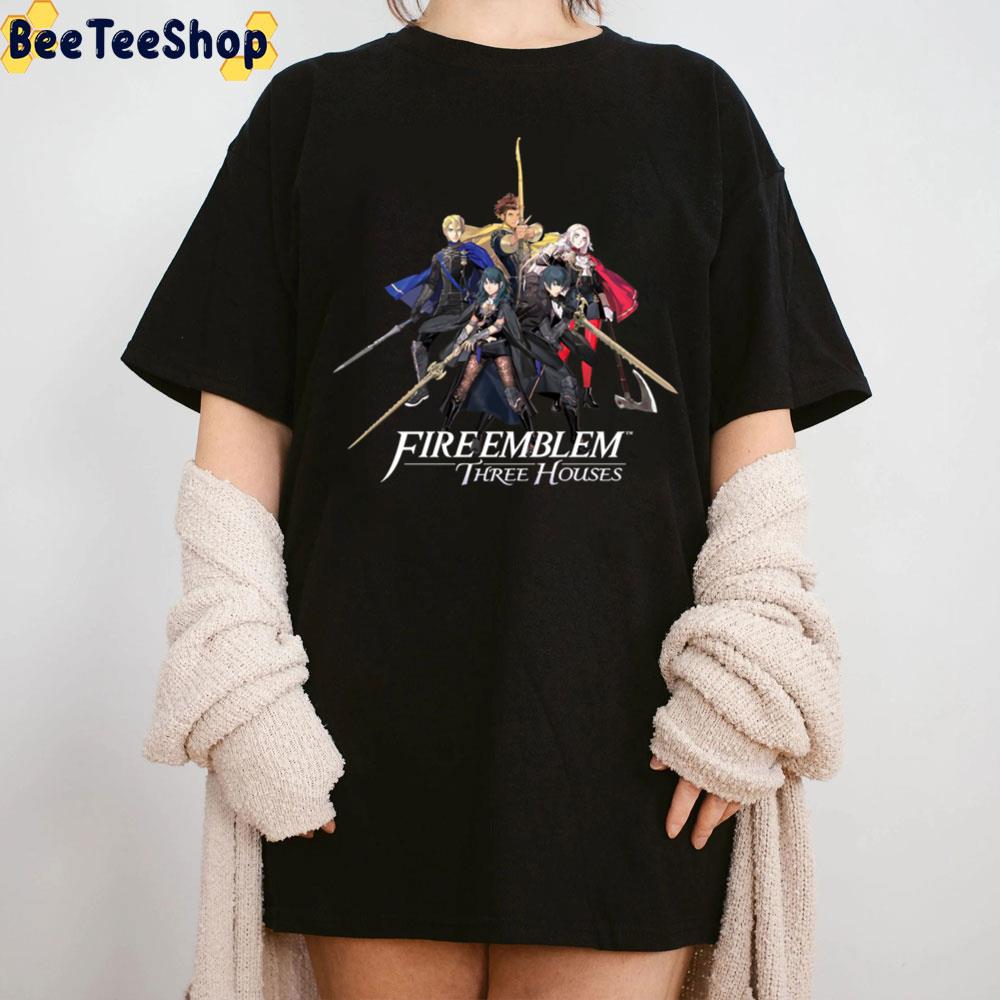 Fire Emblem Three Houses House Leaders Amp Byleth Game Unisex T-Shirt Fire Emblem Three Houses House Leaders Amp Byleth Game Unisex T-Shirt
