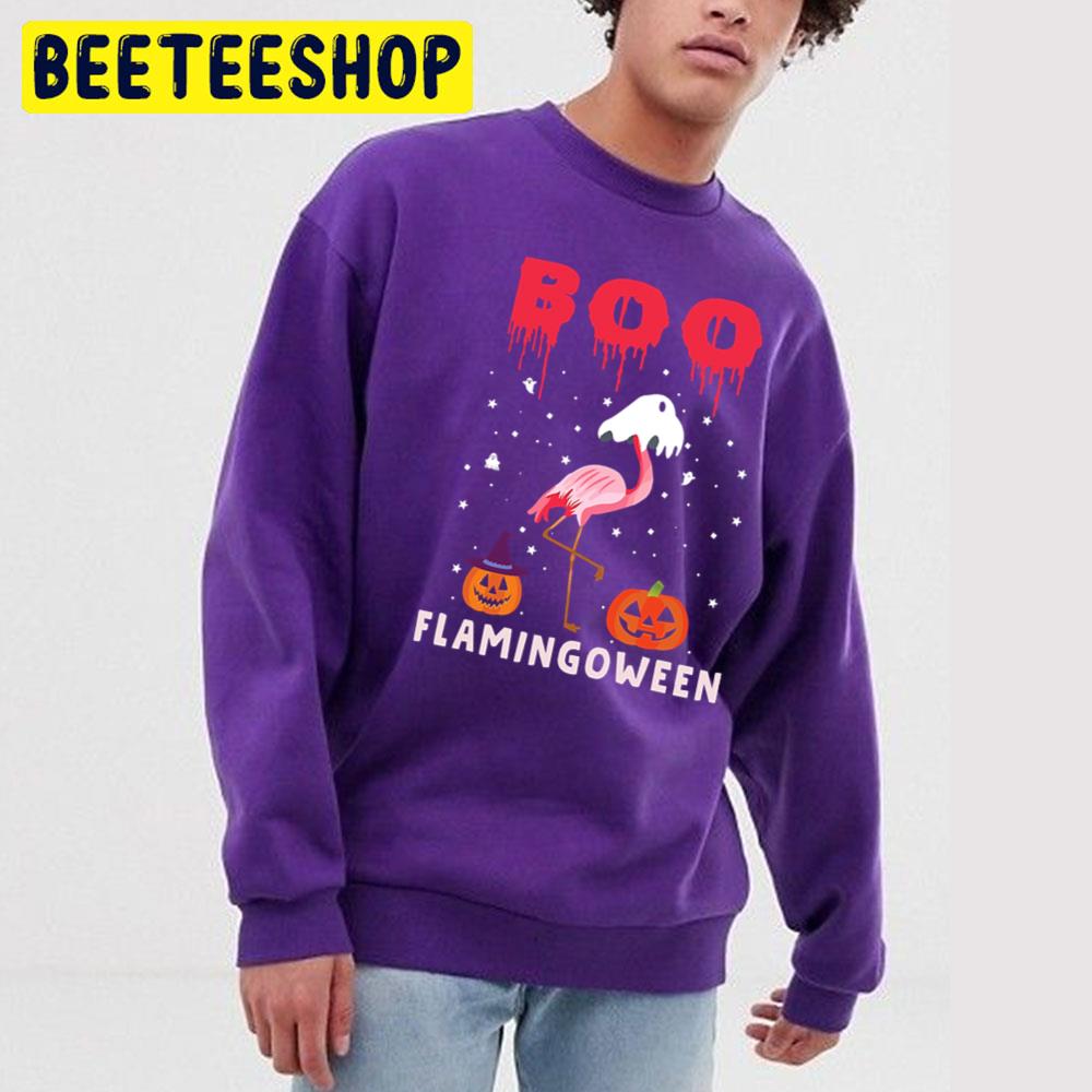 Flamingo Boo Ghost Funny Flamingoween Trending Unisex T-Shirt Flamingo Boo Ghost Funny Flamingoween Trending Unisex T-Shirt