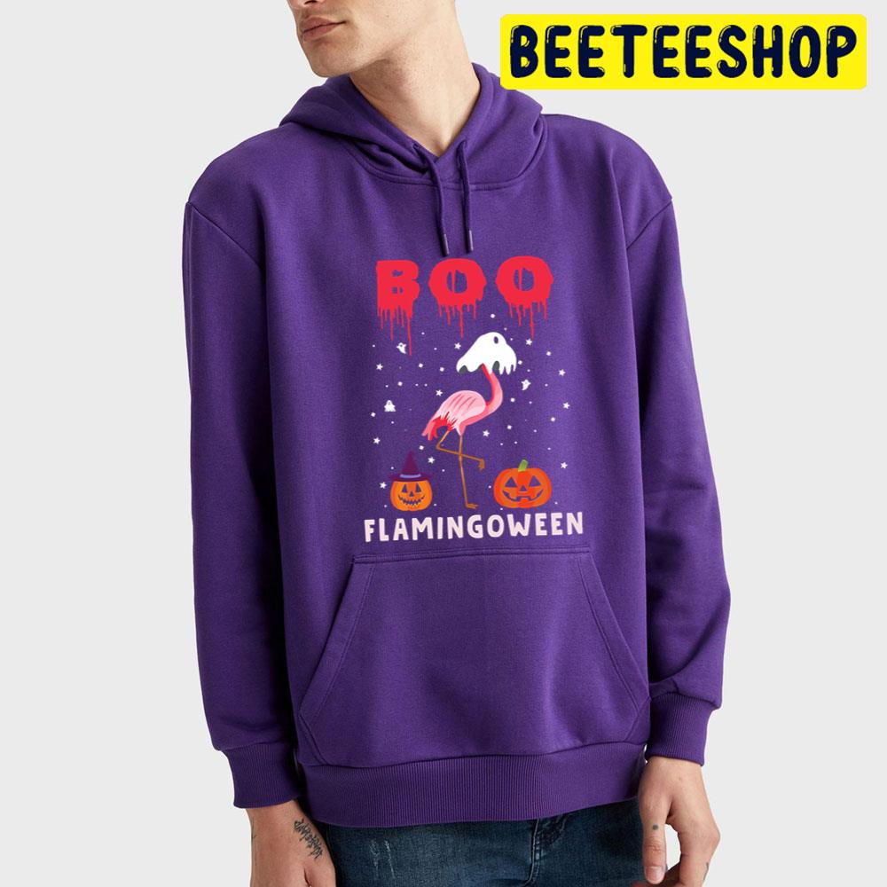 Flamingo Boo Ghost Funny Flamingoween Trending Unisex T-Shirt Flamingo Boo Ghost Funny Flamingoween Trending Unisex T-Shirt