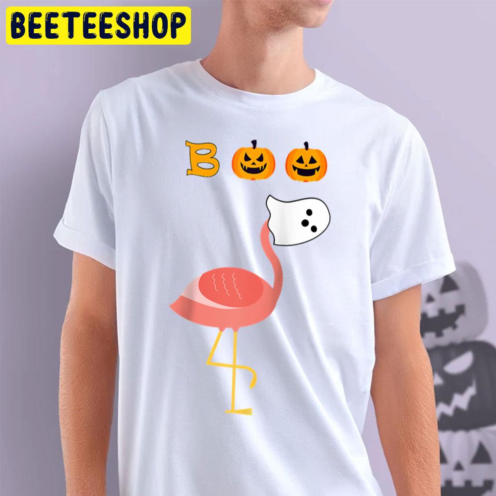 Flamingo Boo Ghost Pumpkin Halloween Trending Unisex T-Shirt Flamingo Boo Ghost Pumpkin Halloween Trending Unisex T-Shirt