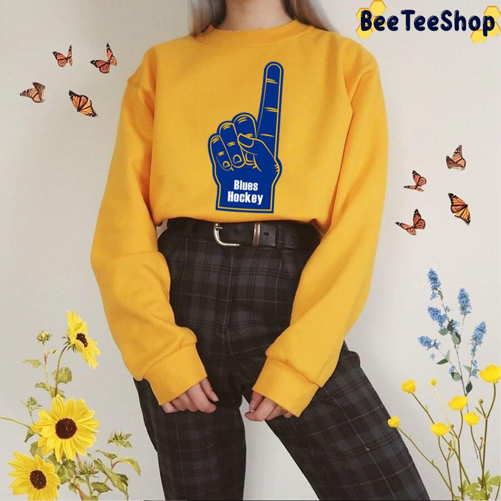 Foam Finger St Louis Blues Hockey Unisex T-Shirt Foam Finger St Louis Blues Hockey Unisex T-Shirt