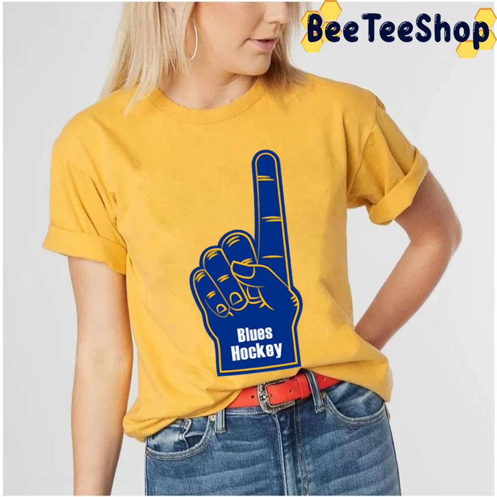 Foam Finger St Louis Blues Hockey Unisex T-Shirt Foam Finger St Louis Blues Hockey Unisex T-Shirt