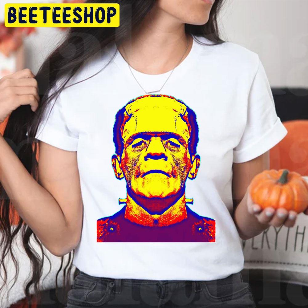 Frankenstein Popart Design Halloween Movie Trending Unisex T-Shirt Frankenstein Popart Design Halloween Movie Trending Unisex T-Shirt