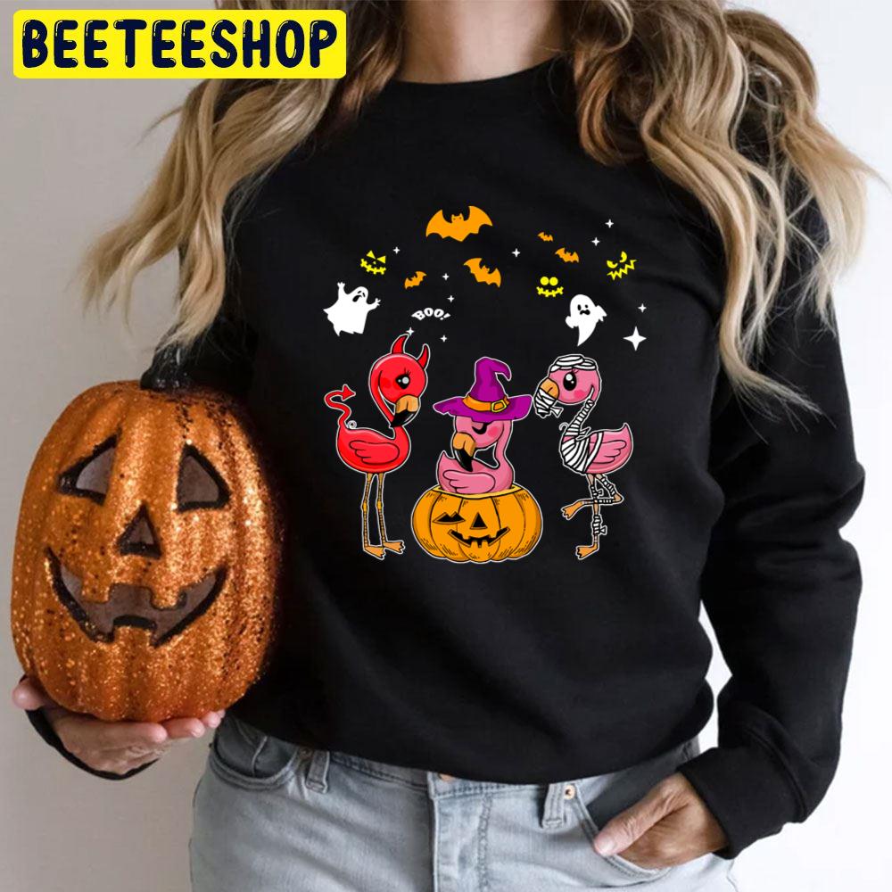 Funny Flamingo Halloween Costumes Flamingo Lovers Trending Unisex T-Shirt Funny Flamingo Halloween Costumes Flamingo Lovers Trending Unisex T-Shirt
