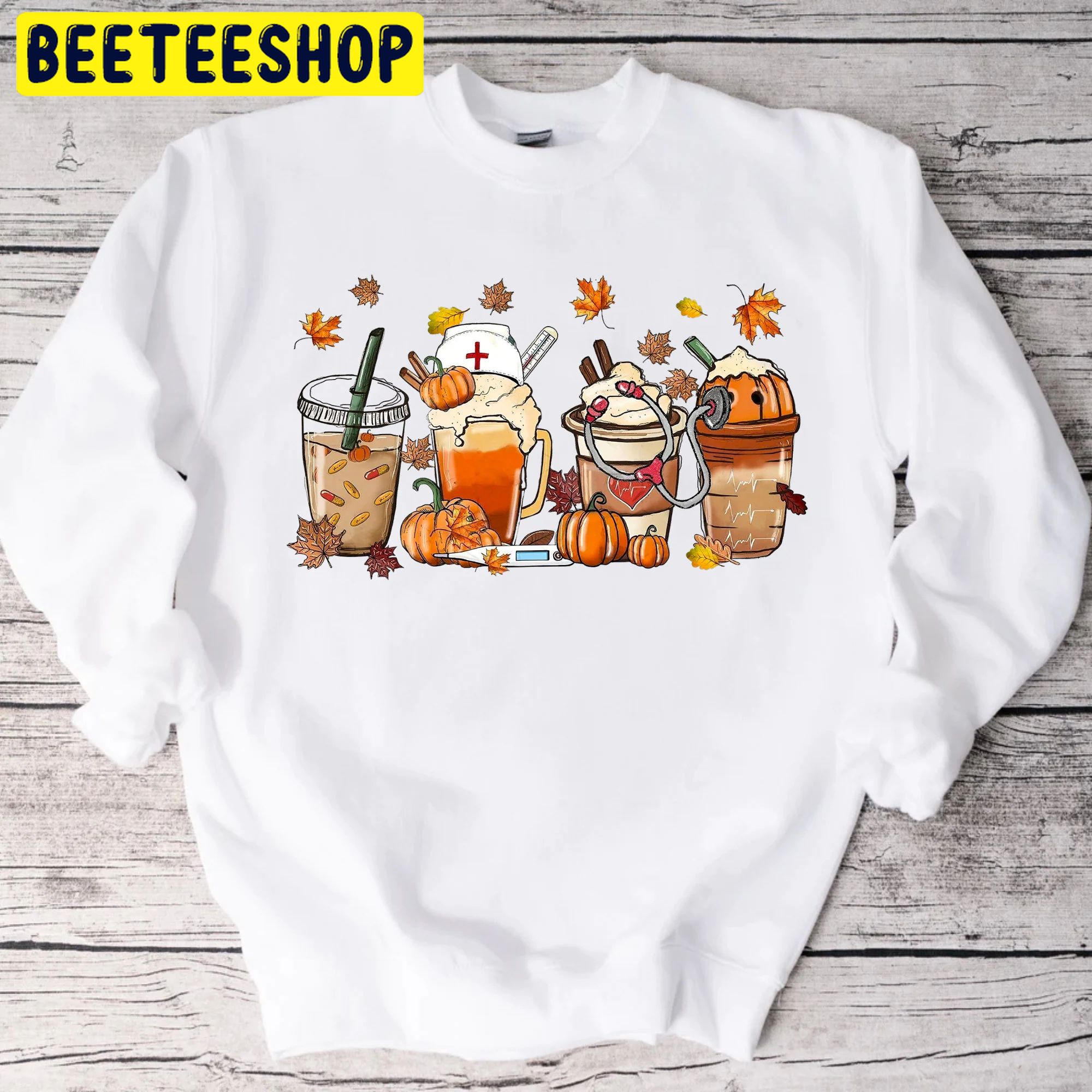 Funny Nurse Coffee Pupkin Halloween Trending Unisex Shirt Funny Nurse Coffee Pupkin Halloween Trending Unisex Shirt