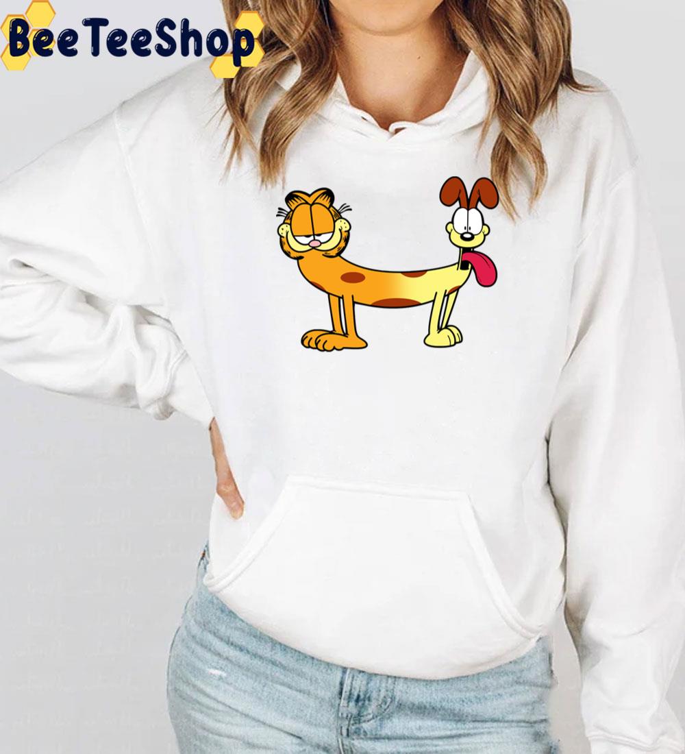 Garfield Movie Funny Catdog Cartoon Cute Odie Catdog Mashup Trending Unisex T-Shirt Garfield Movie Funny Catdog Cartoon Cute Odie Catdog Mashup Trending Unisex T-Shirt