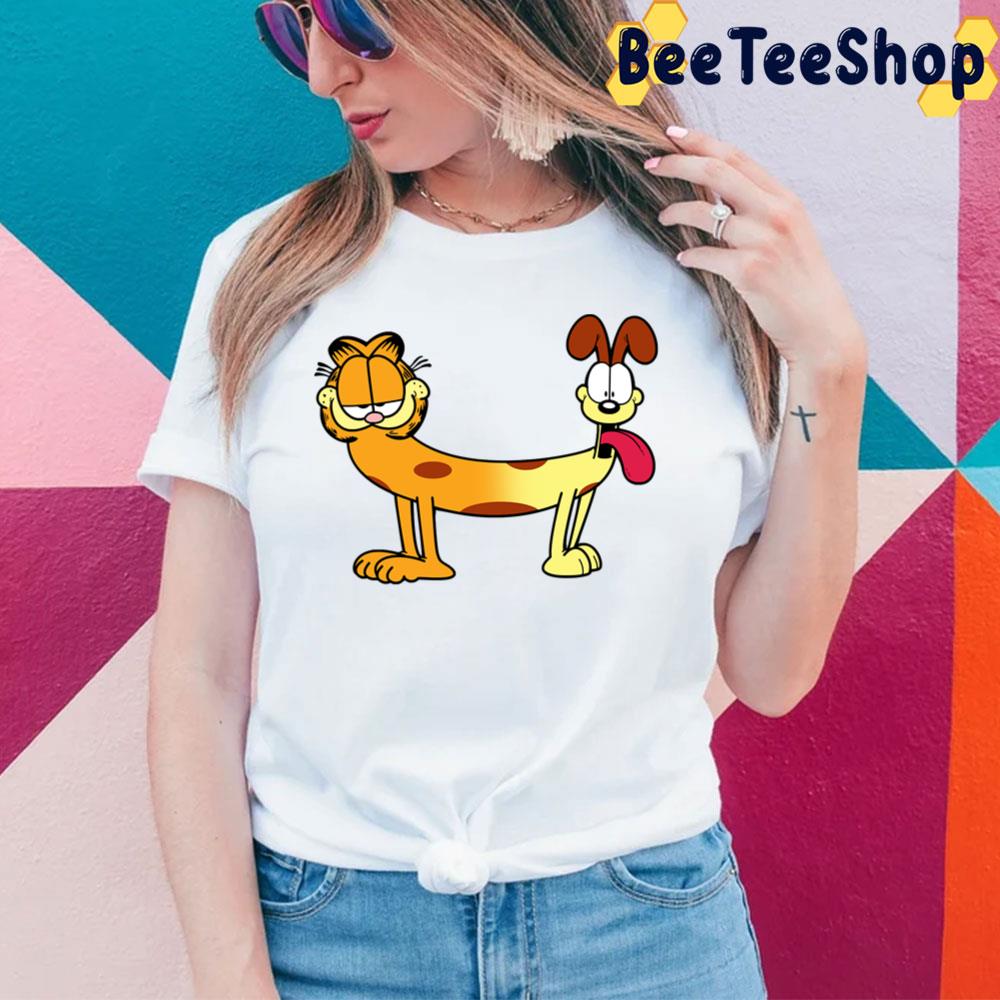 Garfield Movie Funny Catdog Cartoon Cute Odie Catdog Mashup Trending Unisex T-Shirt Garfield Movie Funny Catdog Cartoon Cute Odie Catdog Mashup Trending Unisex T-Shirt