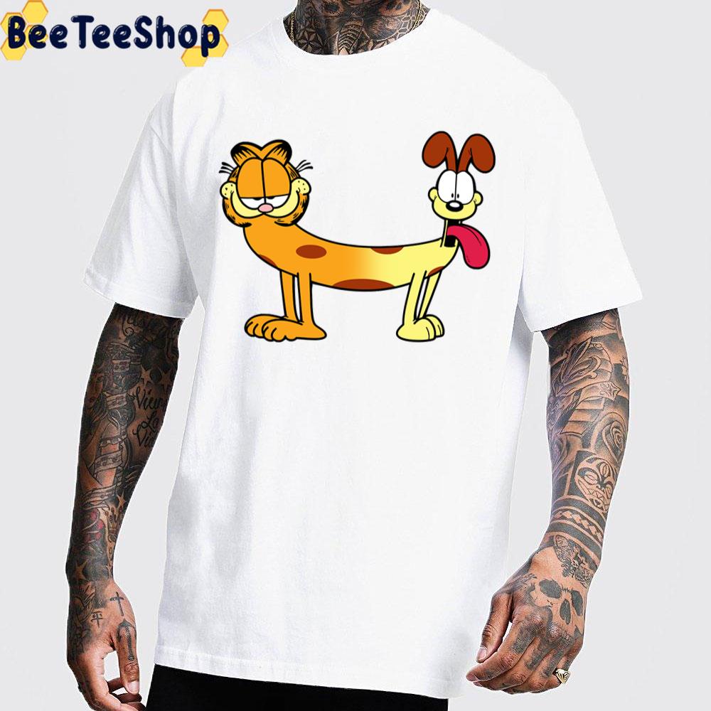 Garfield Movie Funny Catdog Cartoon Cute Odie Catdog Mashup Trending Unisex T-Shirt Garfield Movie Funny Catdog Cartoon Cute Odie Catdog Mashup Trending Unisex T-Shirt