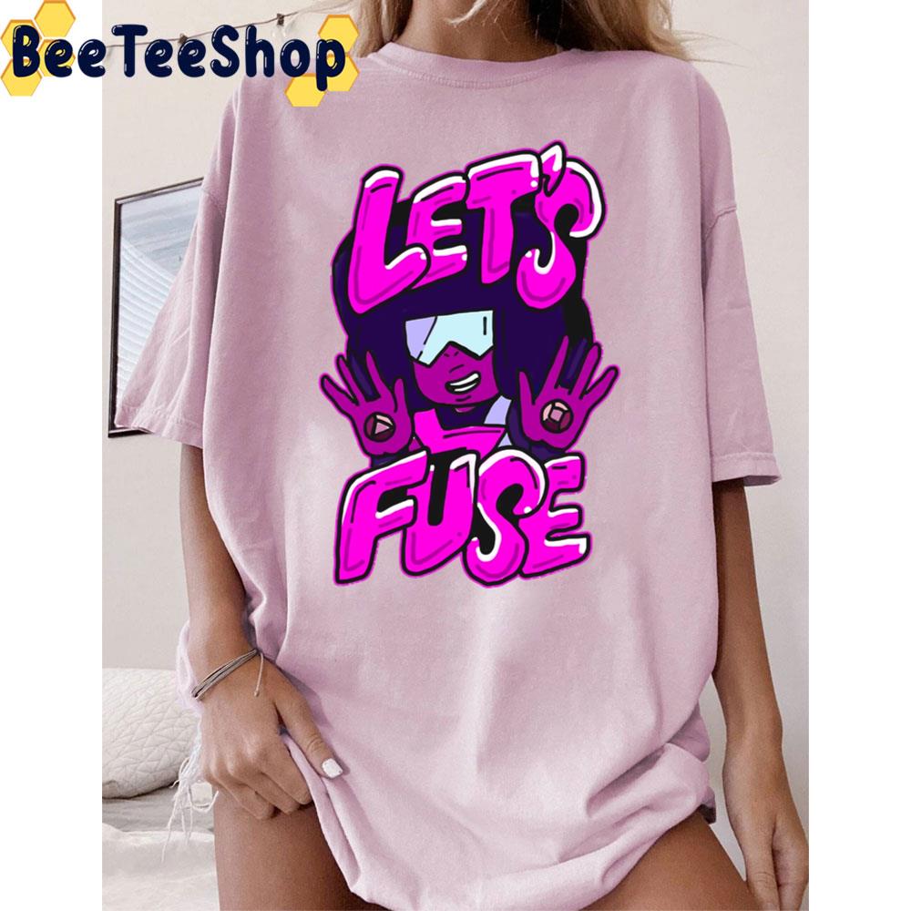 Garnet From Steven Universe Valentine's Day Themed Quote Let's Fuse Trending Unisex T-Shirt Garnet From Steven Universe Valentine's Day Themed Quote Let's Fuse Trending Unisex T-Shirt
