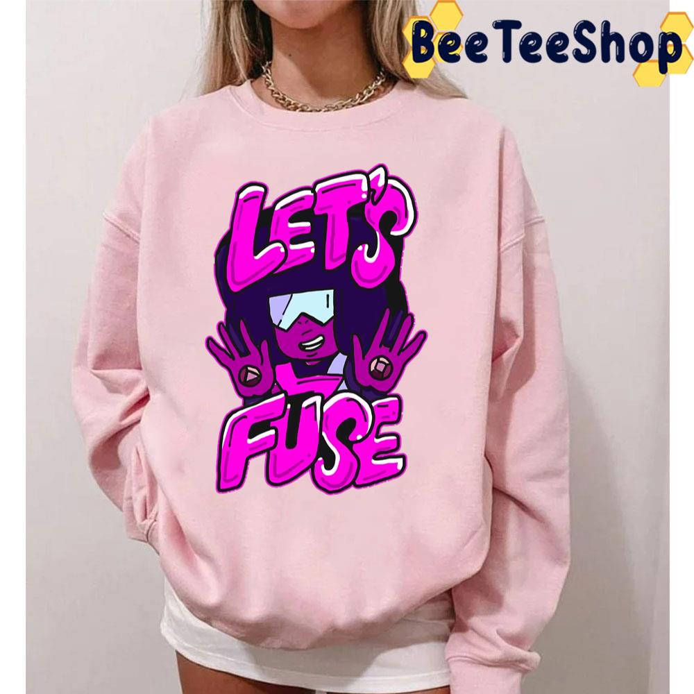 Garnet From Steven Universe Valentine's Day Themed Quote Let's Fuse Trending Unisex T-Shirt Garnet From Steven Universe Valentine's Day Themed Quote Let's Fuse Trending Unisex T-Shirt