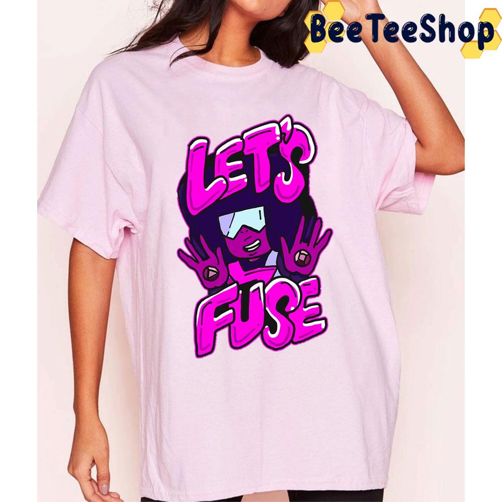 Garnet From Steven Universe Valentine's Day Themed Quote Let's Fuse Trending Unisex T-Shirt Garnet From Steven Universe Valentine's Day Themed Quote Let's Fuse Trending Unisex T-Shirt