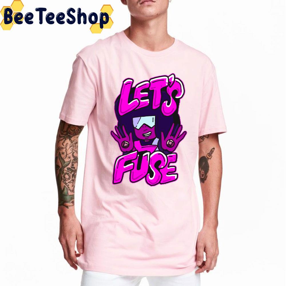 Garnet From Steven Universe Valentine's Day Themed Quote Let's Fuse Trending Unisex T-Shirt Garnet From Steven Universe Valentine's Day Themed Quote Let's Fuse Trending Unisex T-Shirt