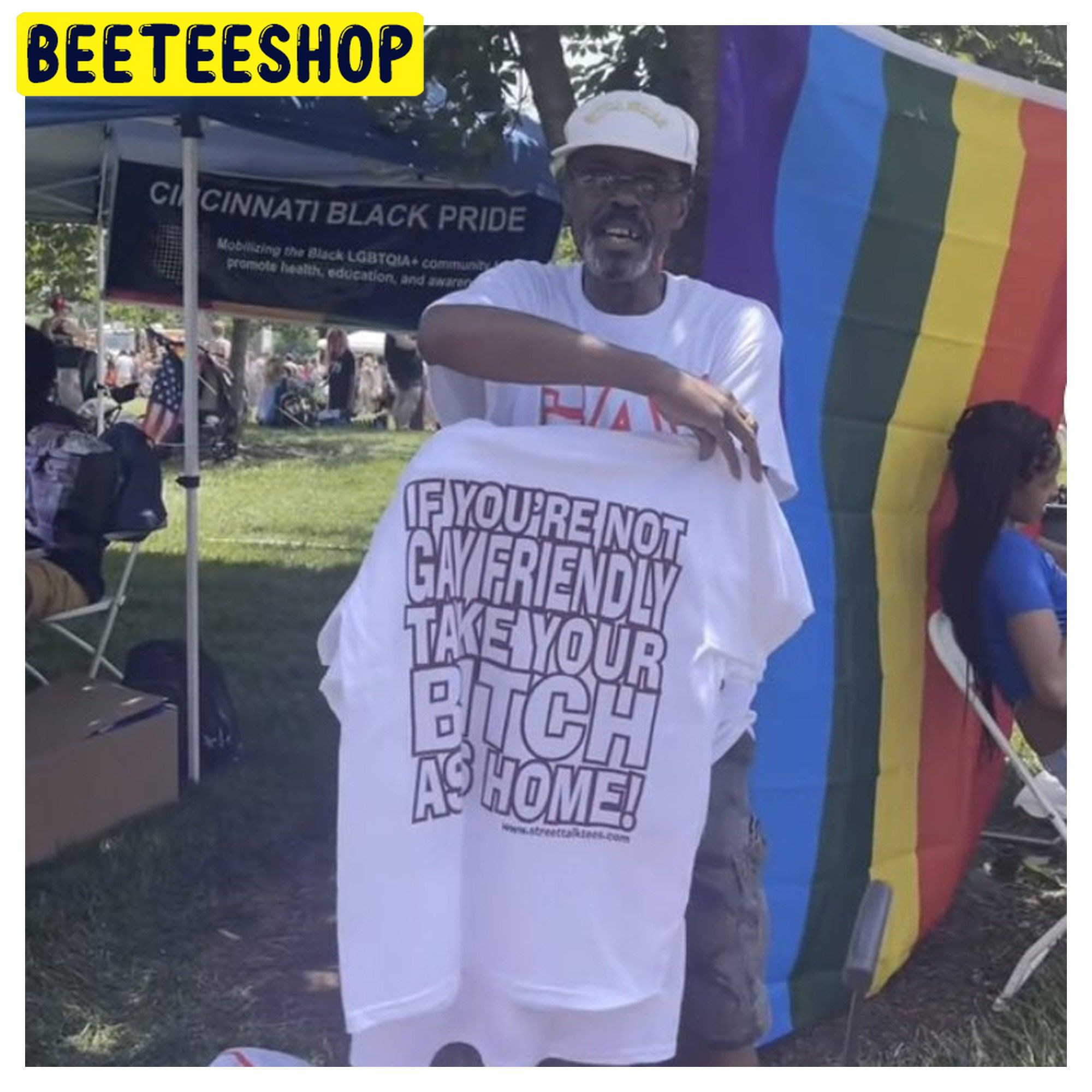 Gay Fuckin's Pride If You're Not Gay Friendly Take Your Bitch Ass Home Double Side Unisex Shirt Gay Fuckin's Pride If You're Not Gay Friendly Take Your Bitch Ass Home Double Side Unisex Shirt