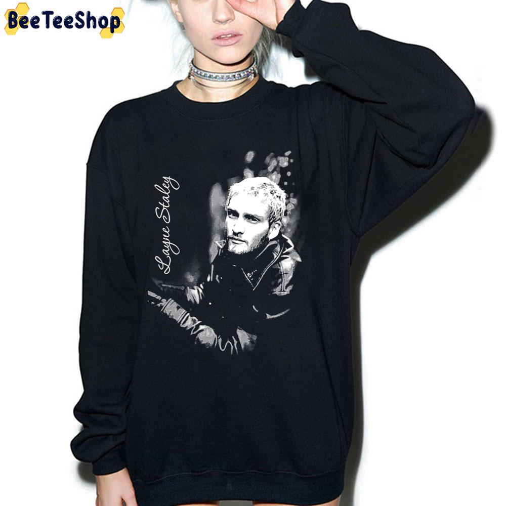 Get Here Layne Staley Black White Art Trending Unisex T-Shirt Get Here Layne Staley Black White Art Trending Unisex T-Shirt