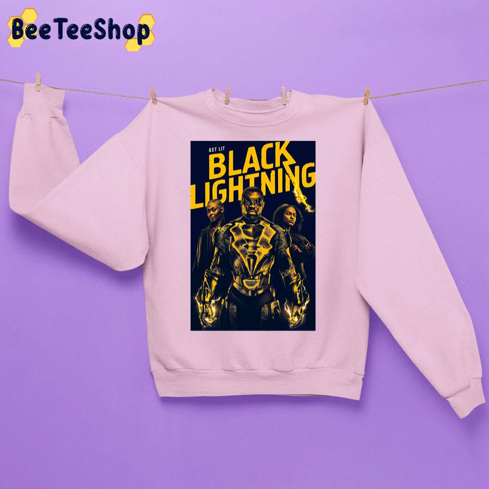 Get Lit Black Lightning Trending Unisex Sweatshirt Get Lit Black Lightning Trending Unisex Sweatshirt