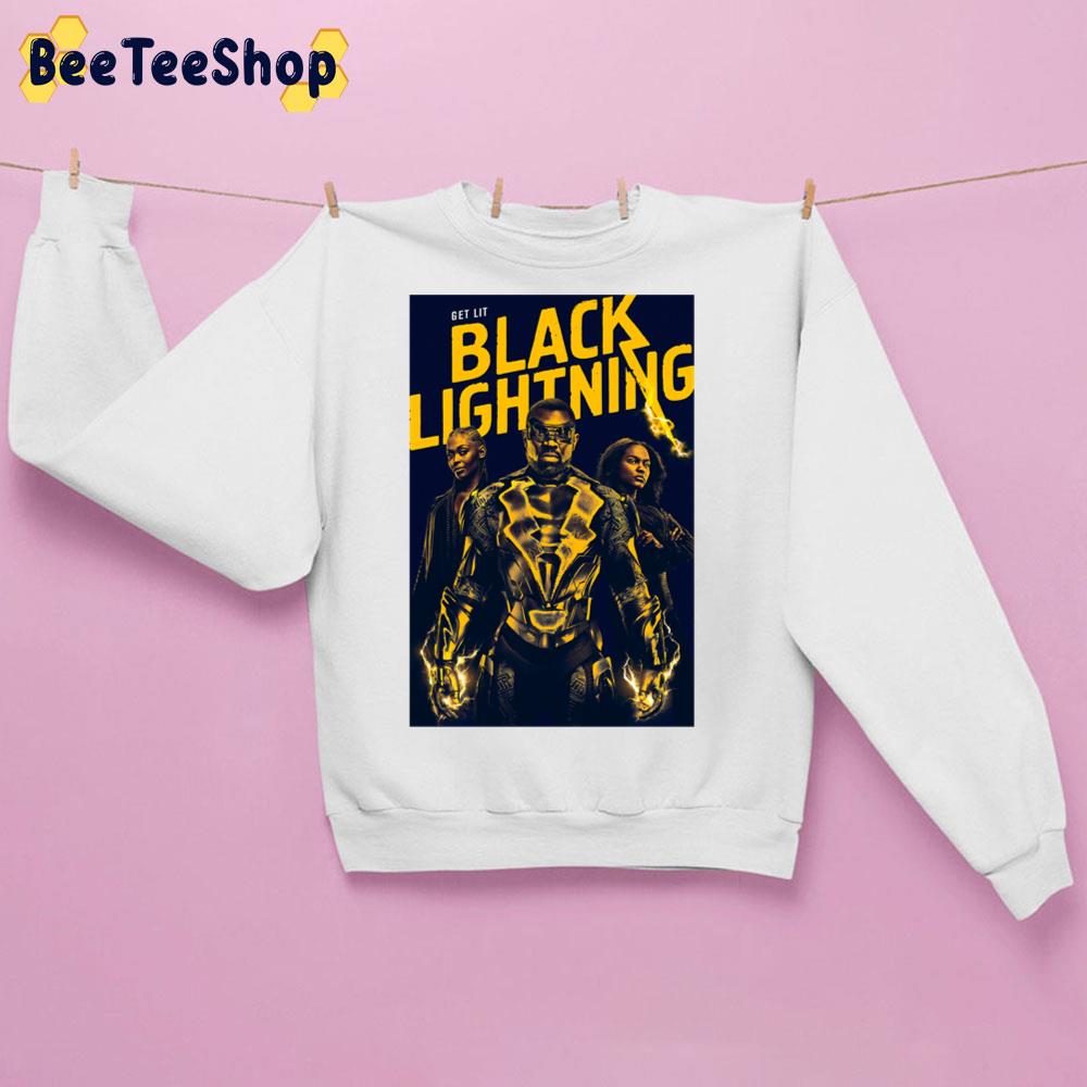 Get Lit Black Lightning Trending Unisex Sweatshirt Get Lit Black Lightning Trending Unisex Sweatshirt