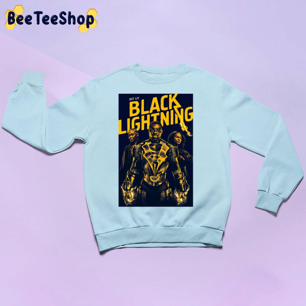 Get Lit Black Lightning Trending Unisex Sweatshirt Get Lit Black Lightning Trending Unisex Sweatshirt