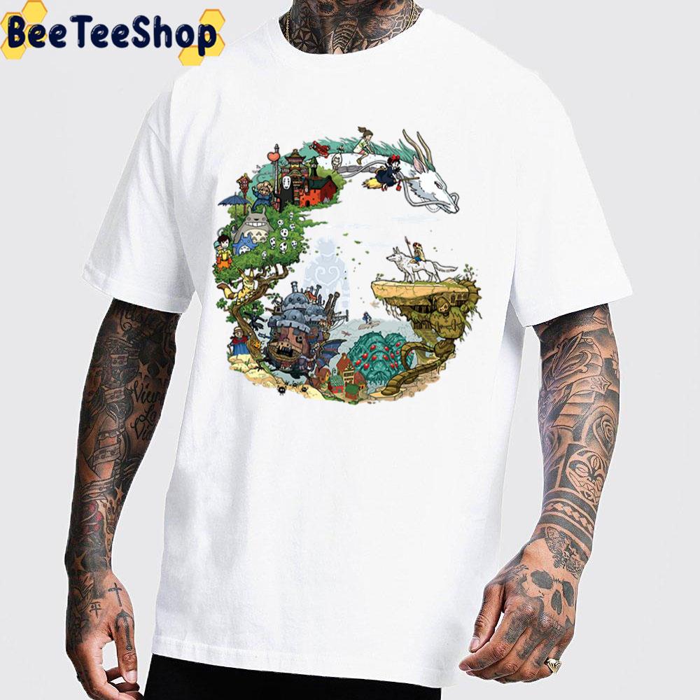 Ghibi Studio Characters Trending Unisex T-Shirt Ghibi Studio Characters Trending Unisex T-Shirt