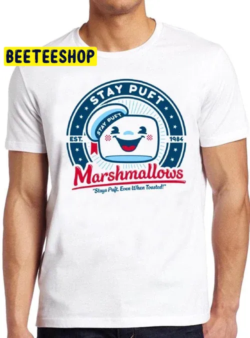 Ghostbusters 80s Cult Film Marshmellow Cool Halloween Unisex T-Shirt Ghostbusters 80s Cult Film Marshmellow Cool Halloween Unisex T-Shirt