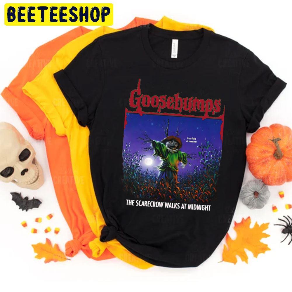 Goosebumps The Scarecrow Walks At Midnight Halloween Movie Trending Unisex T-Shirt Goosebumps The Scarecrow Walks At Midnight Halloween Movie Trending Unisex T-Shirt