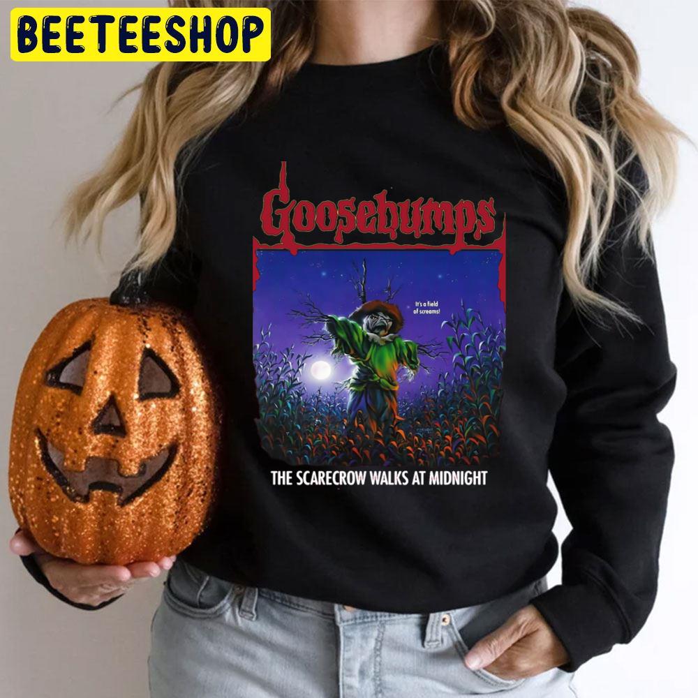 Goosebumps The Scarecrow Walks At Midnight Halloween Movie Trending Unisex T-Shirt Goosebumps The Scarecrow Walks At Midnight Halloween Movie Trending Unisex T-Shirt