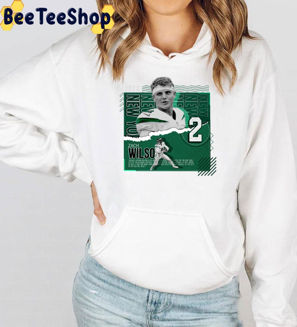 Graphic Art Zach Wilson Football Unisex T-Shirt Graphic Art Zach Wilson Football Unisex T-Shirt