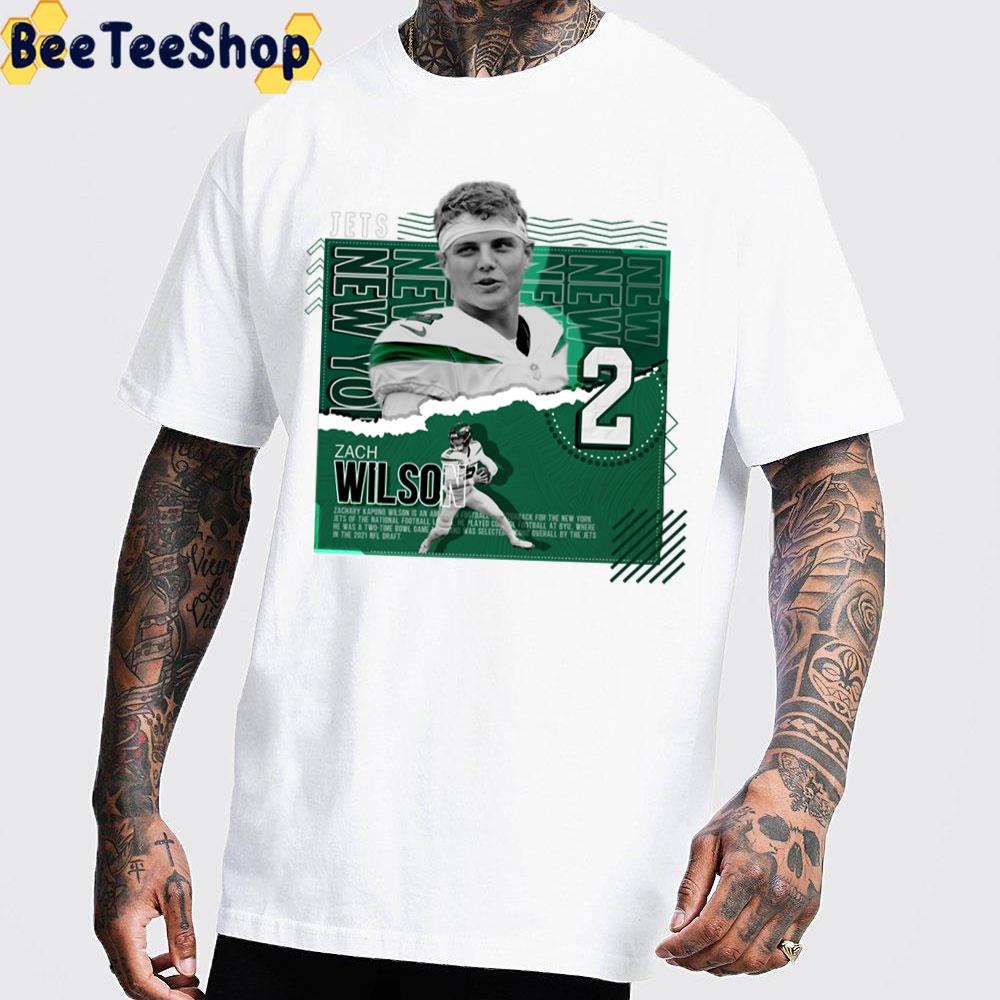 Graphic Art Zach Wilson Football Unisex T-Shirt Graphic Art Zach Wilson Football Unisex T-Shirt