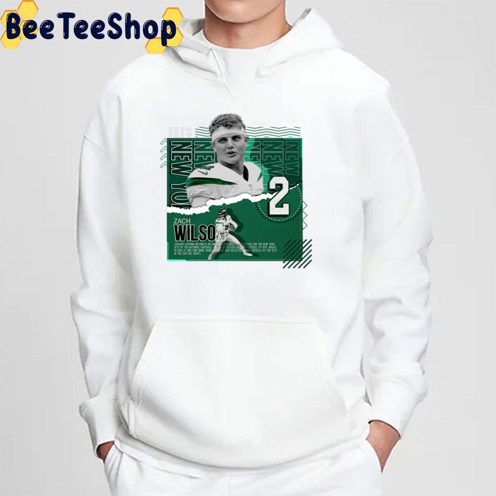 Graphic Art Zach Wilson Football Unisex T-Shirt Graphic Art Zach Wilson Football Unisex T-Shirt