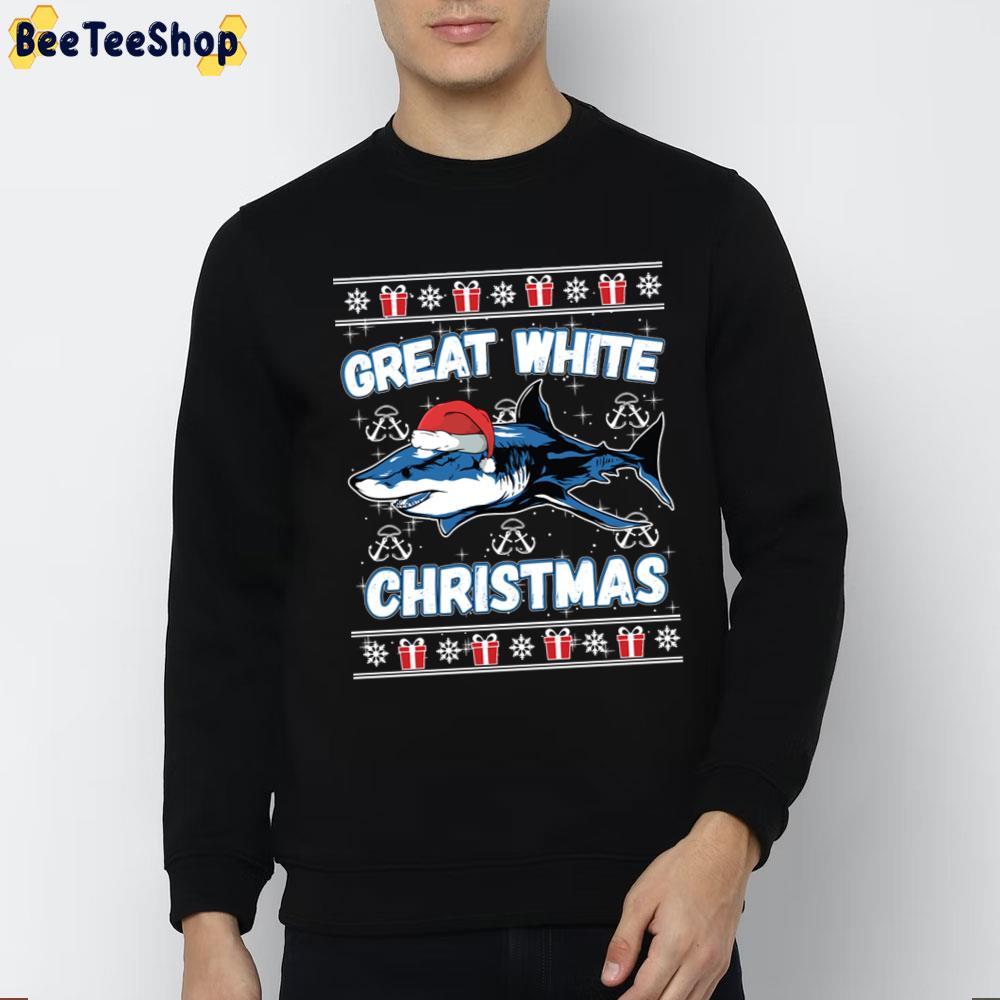 Great White Christmas Shark Lover Funny Ugly Trending Unisex T-Shirt Great White Christmas Shark Lover Funny Ugly Trending Unisex T-Shirt