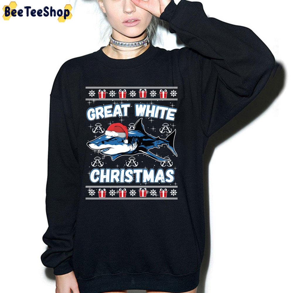 Great White Christmas Shark Lover Funny Ugly Trending Unisex T-Shirt Great White Christmas Shark Lover Funny Ugly Trending Unisex T-Shirt