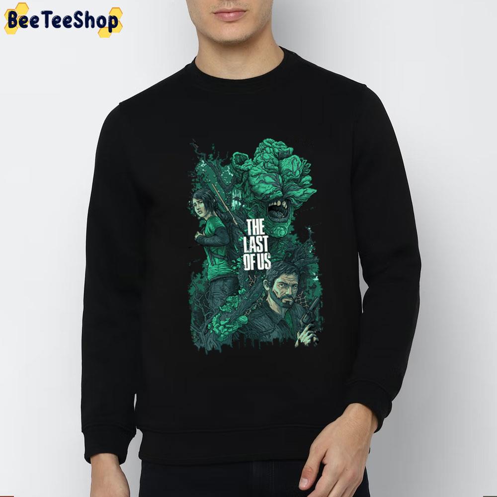 Green Art The Last Of Us Joel And Ellie Family Game Trending Unisex T-Shirt Green Art The Last Of Us Joel And Ellie Family Game Trending Unisex T-Shirt