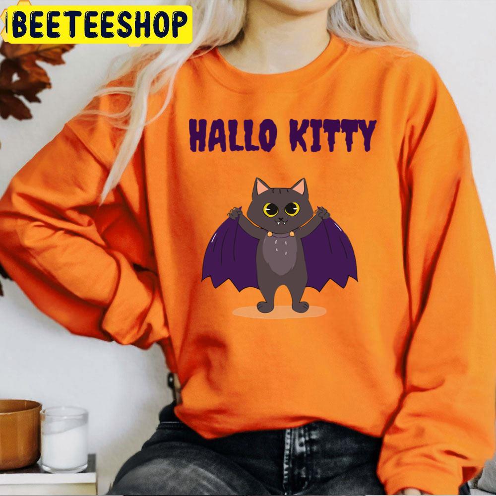 Hallo Kitty Bat Halloween Trending Unisex T-Shirt Hallo Kitty Bat Halloween Trending Unisex T-Shirt